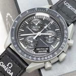 Omega*Swatch Black Dial  Mission to Moon 42MM Watch